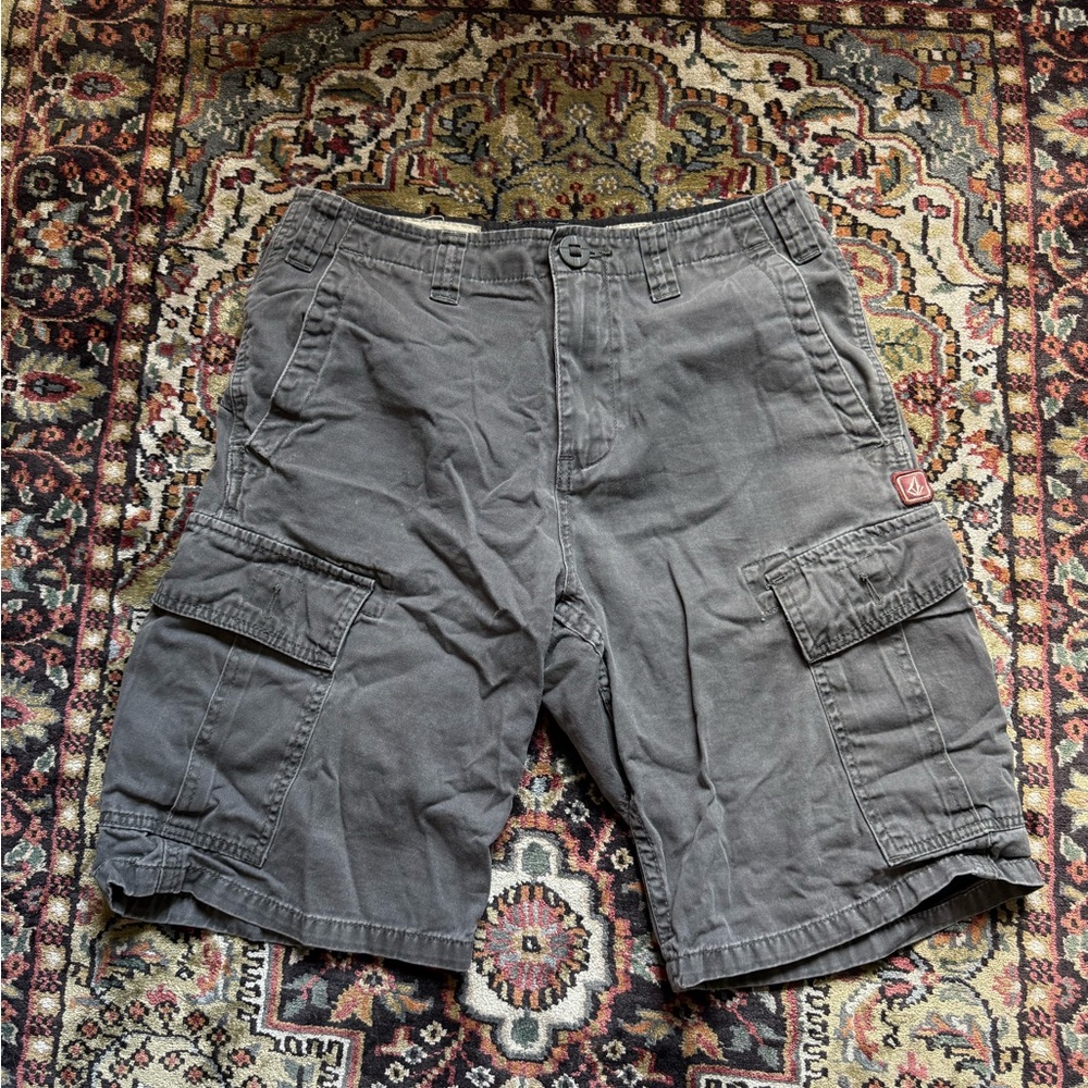 Volcom Men's Charcoal Cargo Shorts